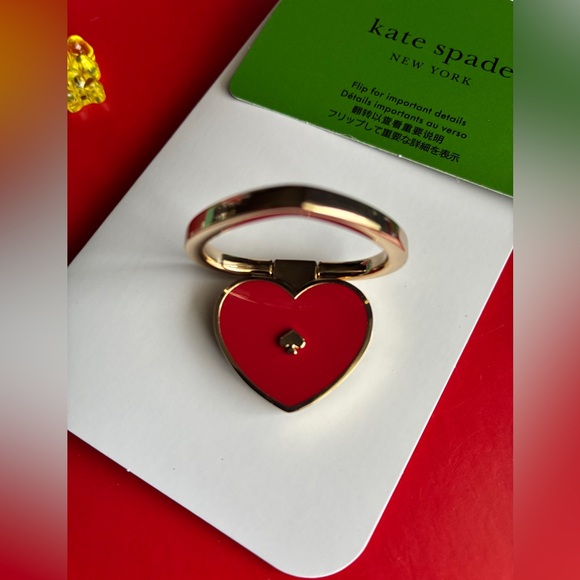 Kate Spade Transparent Case with Vibrant Red Hearts,iPhone 16 Pro Max. - Picture 3 of 13